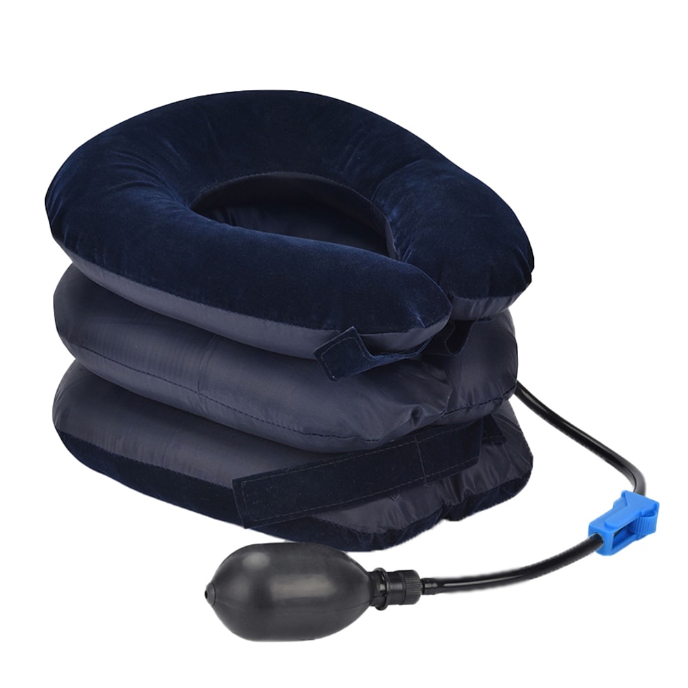 Adjustable Inflatable Neck Traction Device Cervical Support Brace For Neck Pain Relief 5