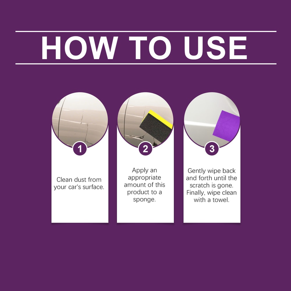 Car Scratch Remover Kit Restore Original Paint and Remove Scratches for a Brilliant Finish