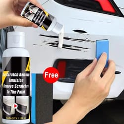 car scratch remover kit auto body repair polishing compound & anti scratch wax emulsion for quick paint care
