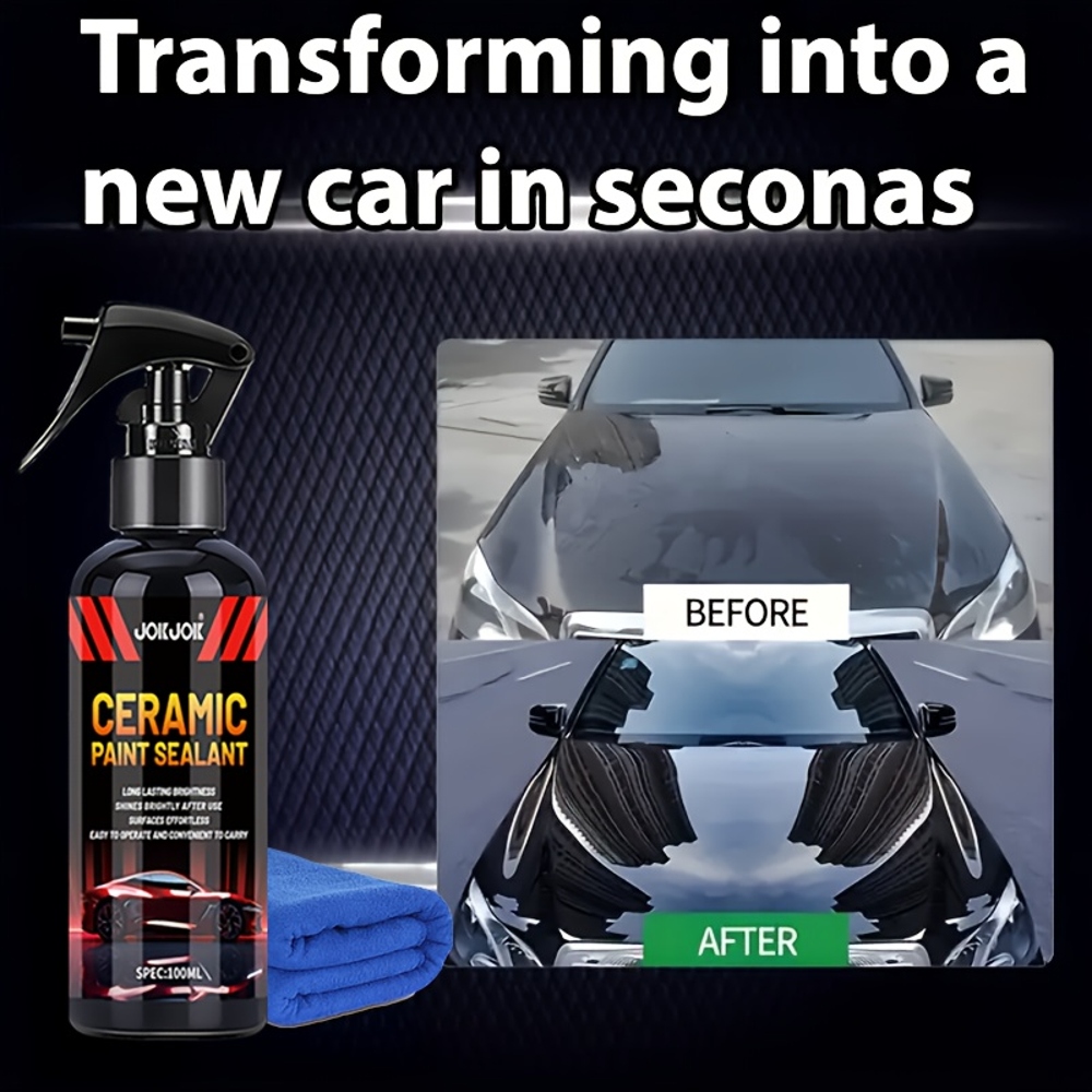 Nano Ceramic Quick Shine Paint Sealant Spray Long Lasting Car Paint Protection