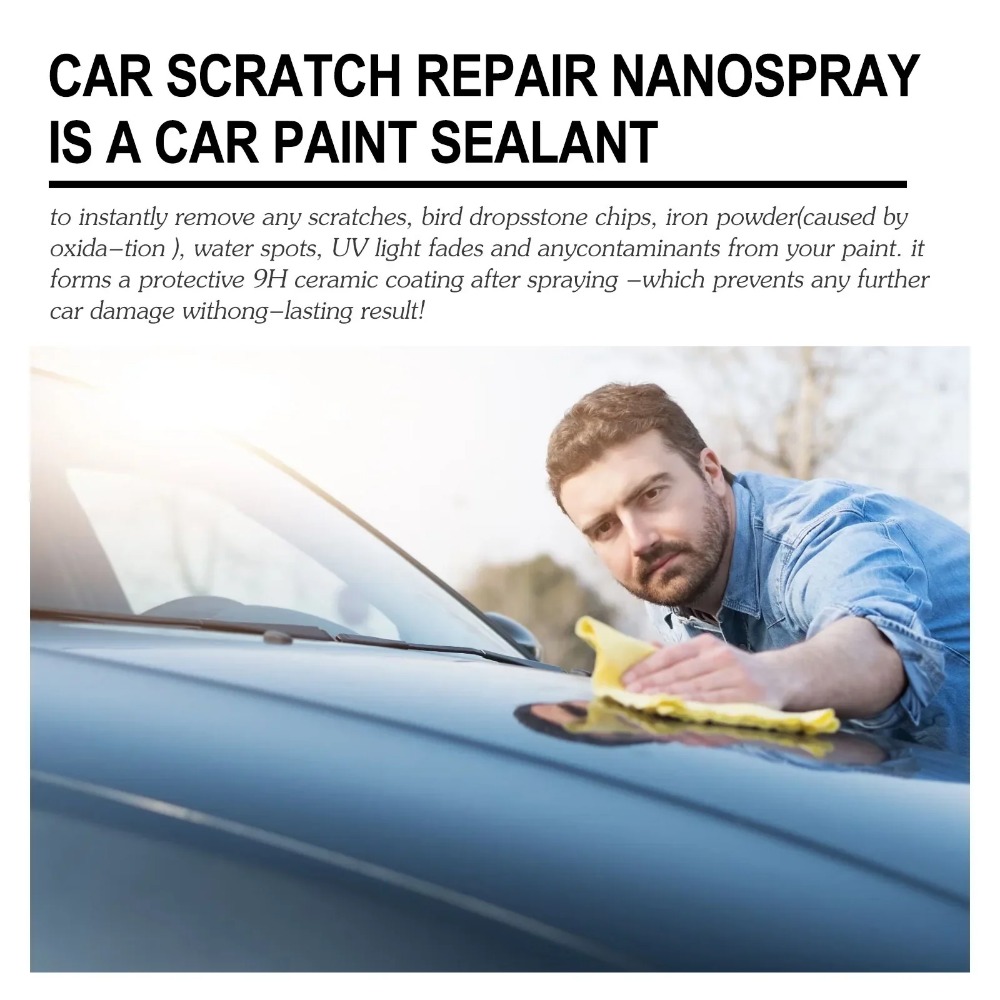 Rayhong Nano Spray On Car Coating Instant Paint Protection Water Repellent Gloss 4