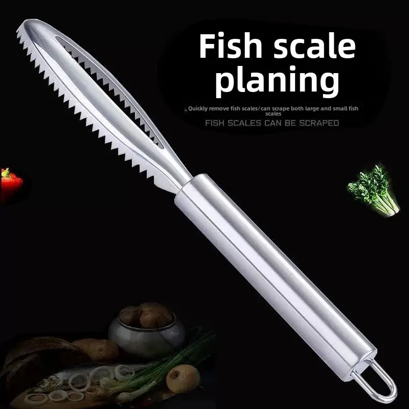 Stainless Steel Fish Scaler Easy Cleaning Tool for Home Cooks & Fishermen