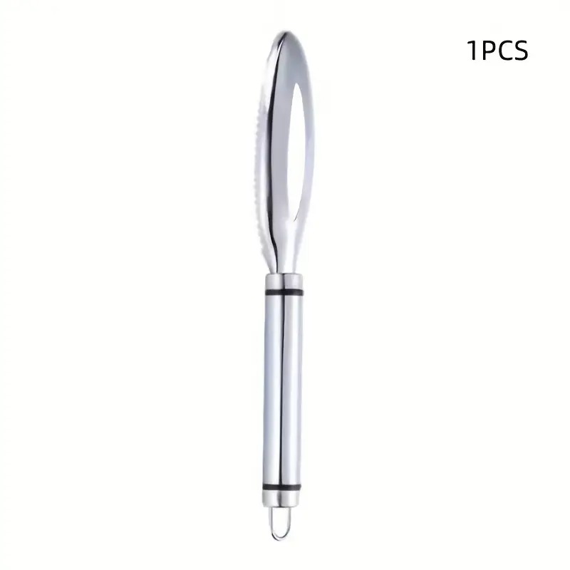 Stainless Steel Fish Scaler Easy Cleaning Tool for Home Cooks & Fishermen
