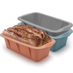 silicone loaf pan non stick bread mold for easy meatloaf and baking