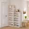 Dustproof Shoe Storage Cabinet With Clear Lid Stackable Space Saving Organizer 1