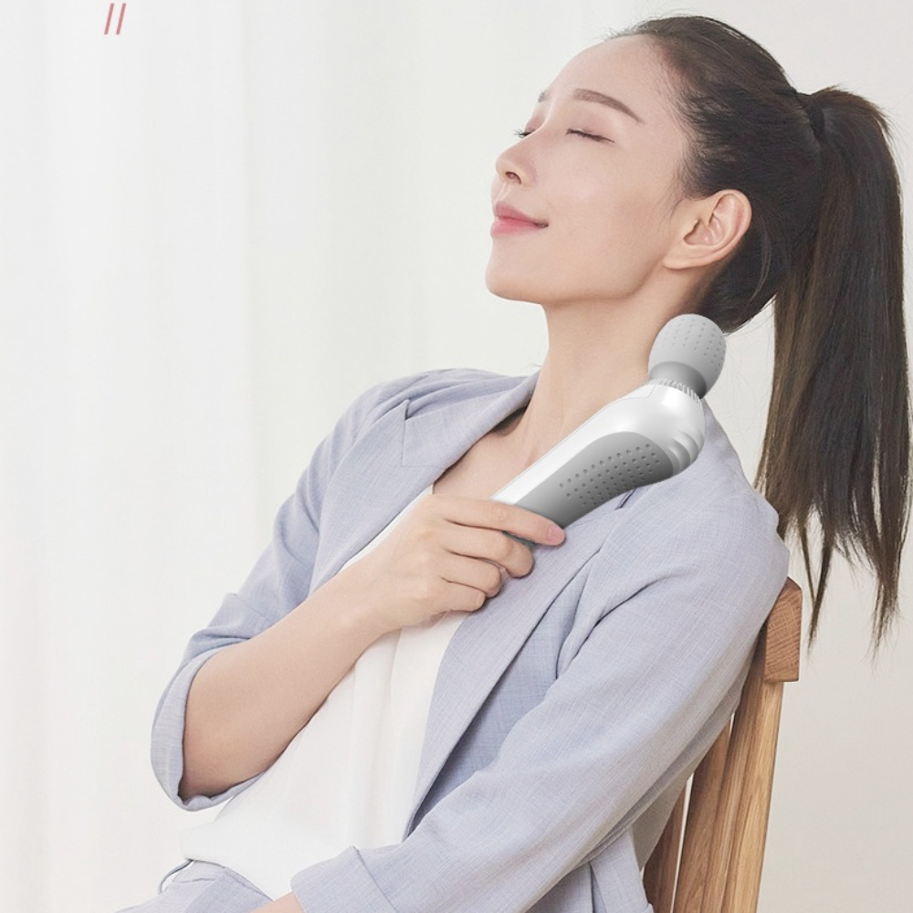 Deep Tissue Massage Gun Portable Muscle Massager USB Rechargeable Percussion Fascia Gun