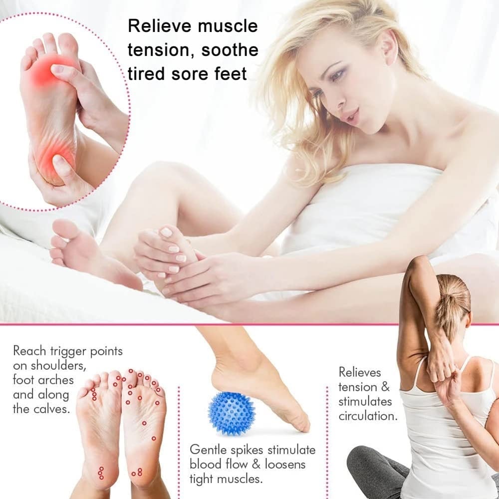 Peanut Spiky Massage Ball For Plantar Fasciitis Relief Trigger Point Therapy 1