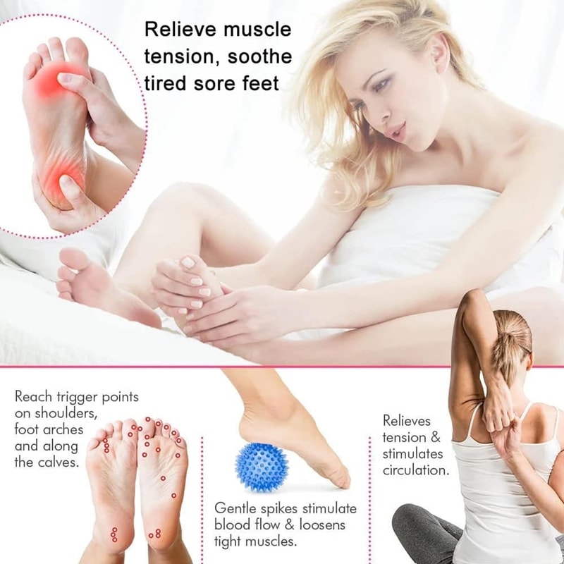 Peanut Spiky Massage Ball For Plantar Fasciitis Relief Trigger Point Therapy 1