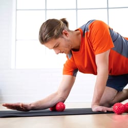 peanut spiky massage ball for plantar fasciitis relief & trigger point therapy
