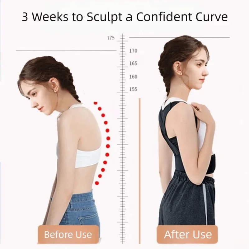 ErgoAlign Posture Corrector Back Support Brace for Spine Alignment & Anti Hunchback Training