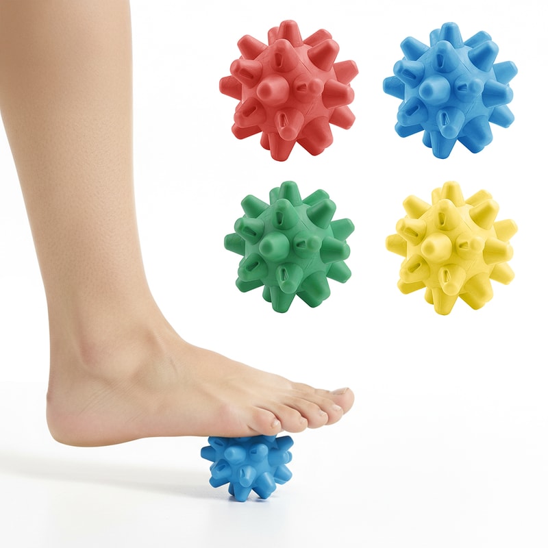 Spiky Massage Ball Deep Tissue Myofascial Release Tool for Foot Back Pain Relief