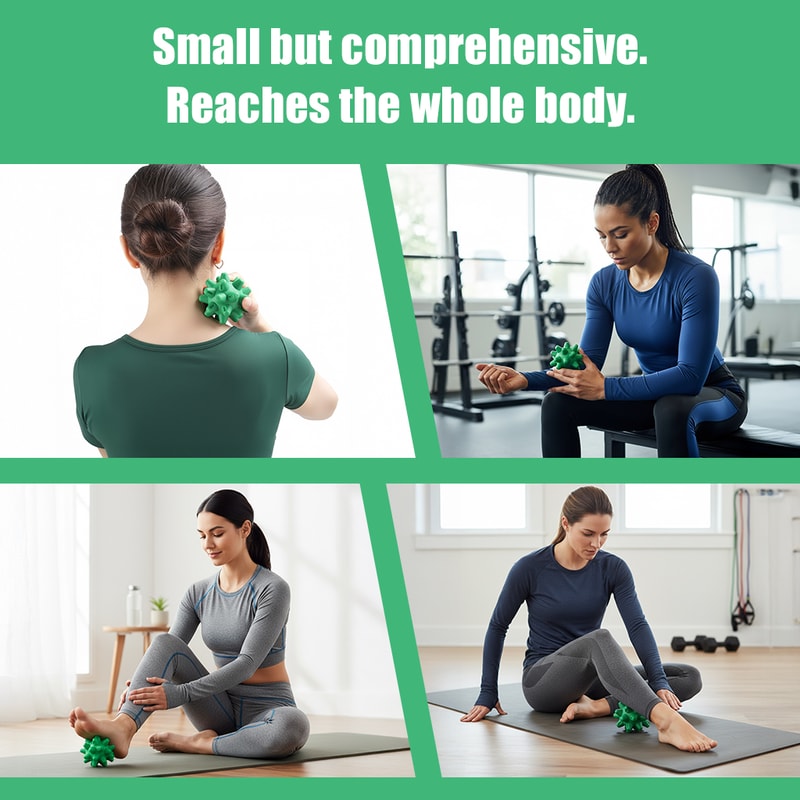 Spiky Massage Ball Deep Tissue Myofascial Release Tool for Foot Back Pain Relief