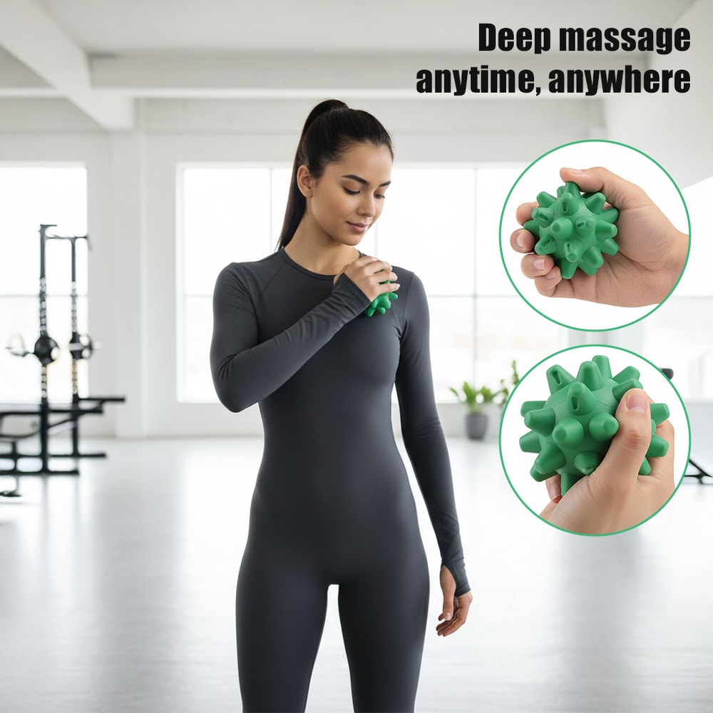 Spiky Massage Ball Deep Tissue Myofascial Release Tool for Foot Back Pain Relief
