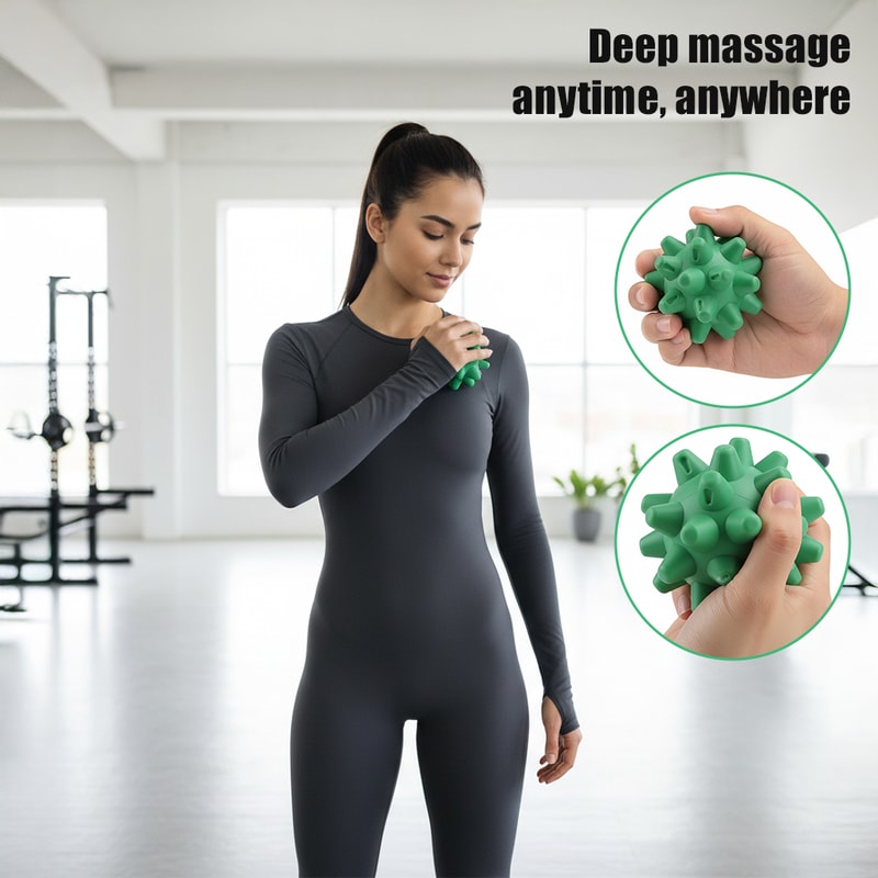 Spiky Massage Ball Deep Tissue Myofascial Release Tool for Foot Back Pain Relief