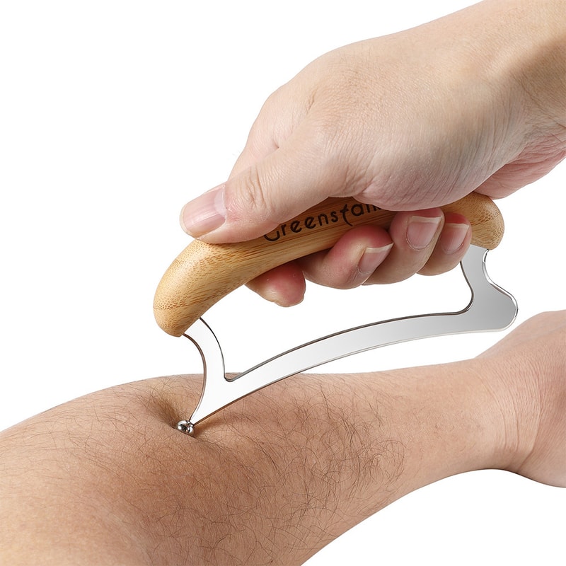 Bamboo Handle Gua Sha Massage Tool For Deep Muscle Recovery Fascia Release 1