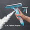 Window Cleaning Tool Glass Wiper With Spray Bottle For Streak Free Shine 0