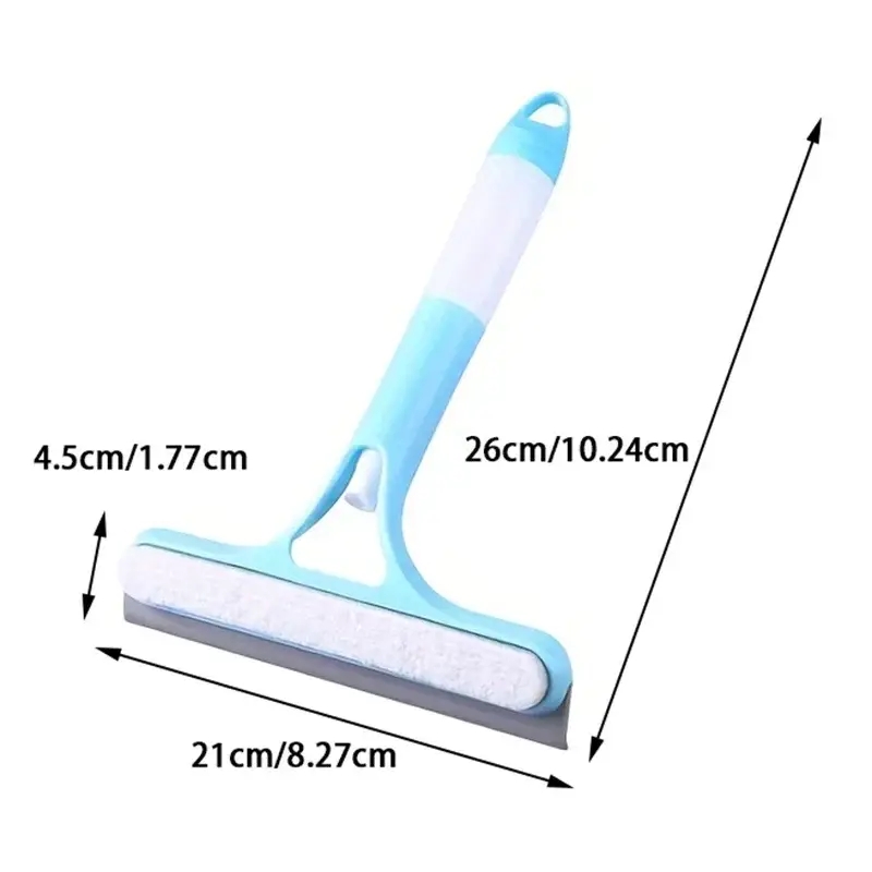 Window Cleaning Tool Glass Wiper With Spray Bottle For Streak Free Shine 4