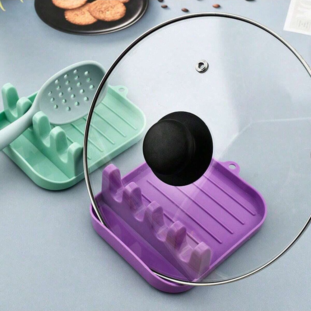 Multi Function Kitchen Utensil Holder And Spatula Rack Organizer With Drip Tray 2