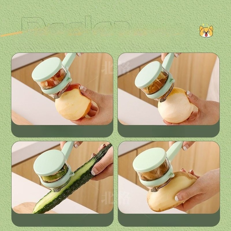 Multifunction Kitchen Peeler With Container Potato Fruit Vegetable Slicer Tool 2