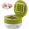 Stainless Steel Garlic Press & Mincer Kitchen Tool Set with Ginger Crusher and Vegetable Slicer