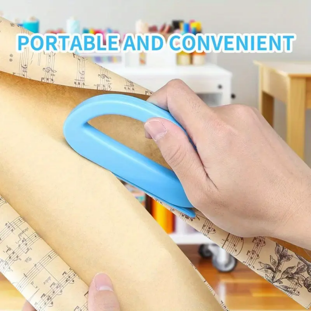 Portable Wrapping Paper Cutter for Smooth and Safe Gift Wrapping