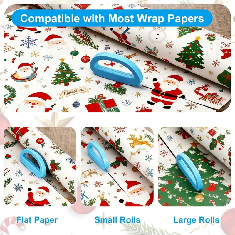Portable Wrapping Paper Cutter for Smooth and Safe Gift Wrapping