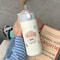 Cute Cartoon Stainless Steel Thermal Water Bottle with Straw Insulated Kids Thermos Cup
