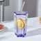 Star Shape Glass Tumbler With Straw Leakproof Lid Cute Iced Coffee Cup 5