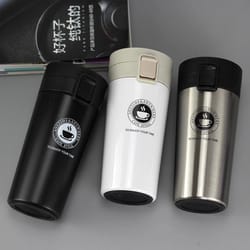 premium insulated coffee mug stainless steel thermos for travel & outdoor use