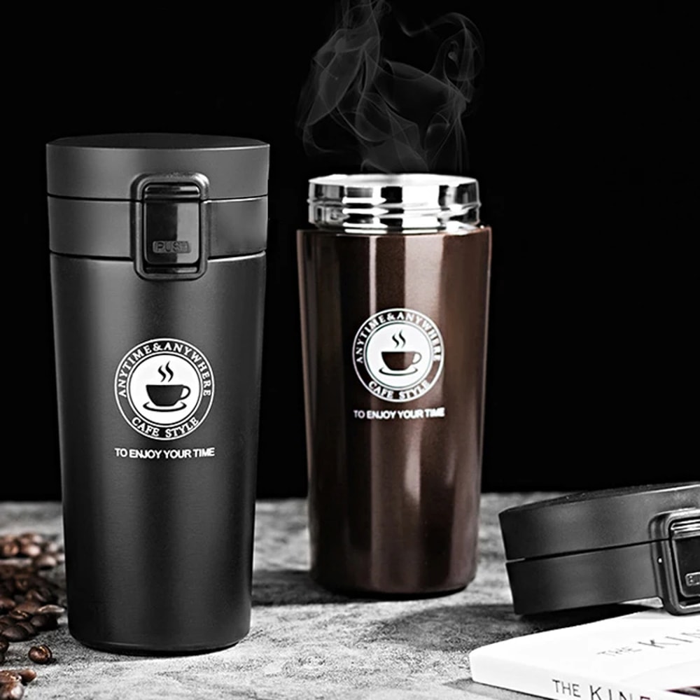 Premium Insulated Coffee Mug Stainless Steel Thermos for Travel & Outdoor Use