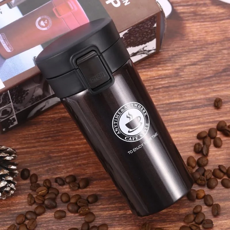 Premium Insulated Coffee Mug Stainless Steel Thermos for Travel & Outdoor Use