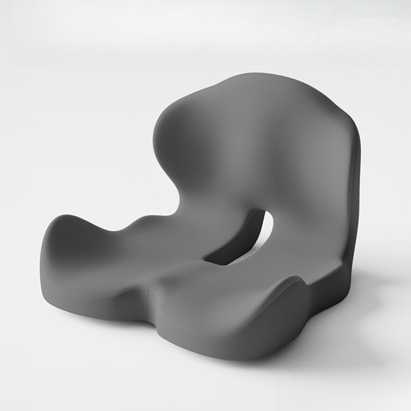 ErgoComfort Memory Foam Seat Cushion For Office Chair With Lumbar Hip Support 8