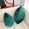 Leaf Shaped Pillow Nordic Decor Cushion For Sofa Minimalist Green Accent Pillow 0