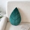Leaf Shaped Pillow Nordic Decor Cushion For Sofa Minimalist Green Accent Pillow 4