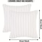 Corduroy Striped Pillow Cover Soft Decorative Throw Cushion for Sofa Bedroom Car