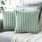 Corduroy Striped Pillow Cover Soft Decorative Throw Cushion for Sofa Bedroom Car