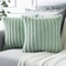 Corduroy Striped Pillow Cover Soft Decorative Throw Cushion for Sofa Bedroom Car