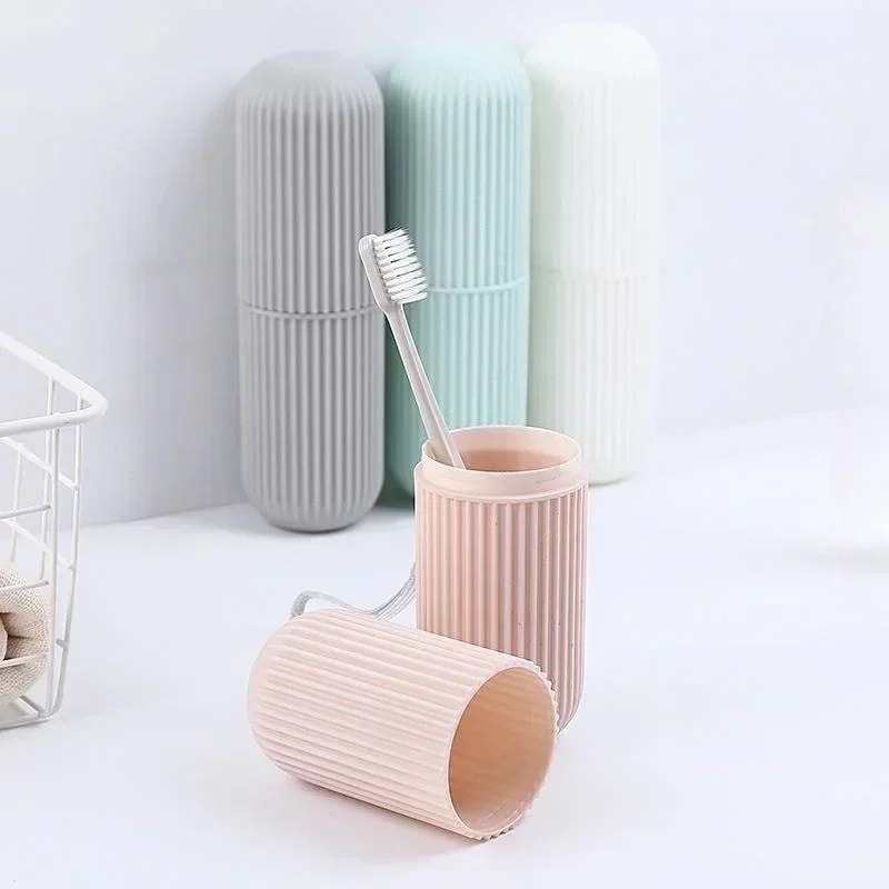 Gemini Said Portable Travel Toothbrush Holder Toothpaste Storage Case Bathroom Organizer Cup 3