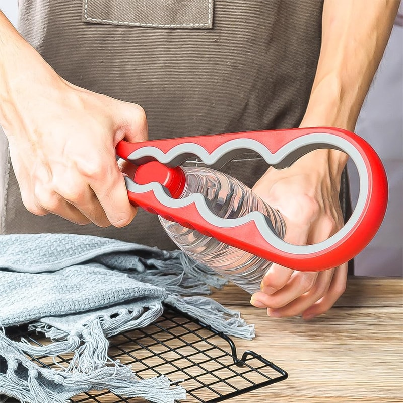Multi Function Jar Opener Ergonomic Lid Remover for Seniors & Weak Hands