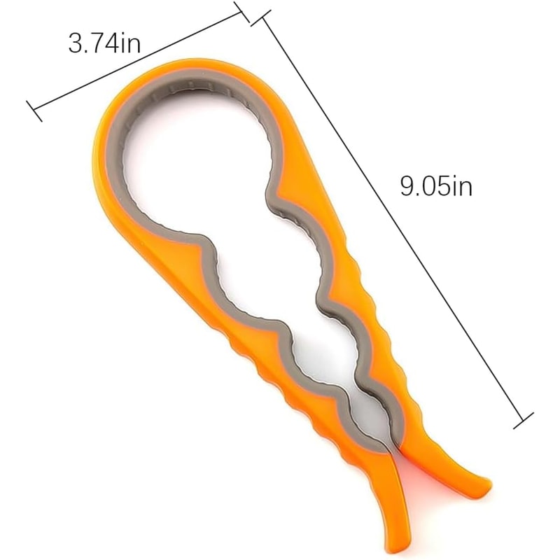 Multi Function Jar Opener Ergonomic Lid Remover for Seniors & Weak Hands