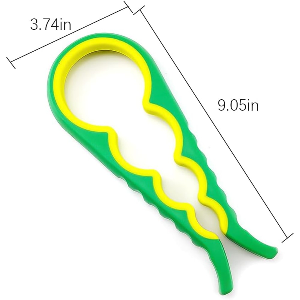 Multi Function Jar Opener Ergonomic Lid Remover for Seniors & Weak Hands