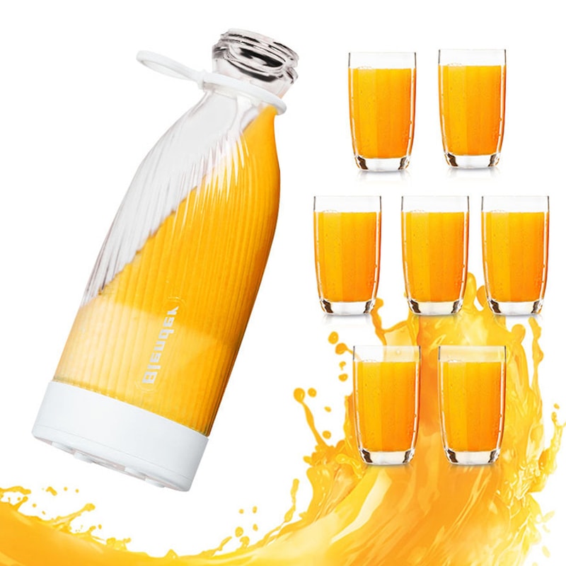 Portable Wireless Blender Rechargeable Electric Juicer for Smoothies & Shakes