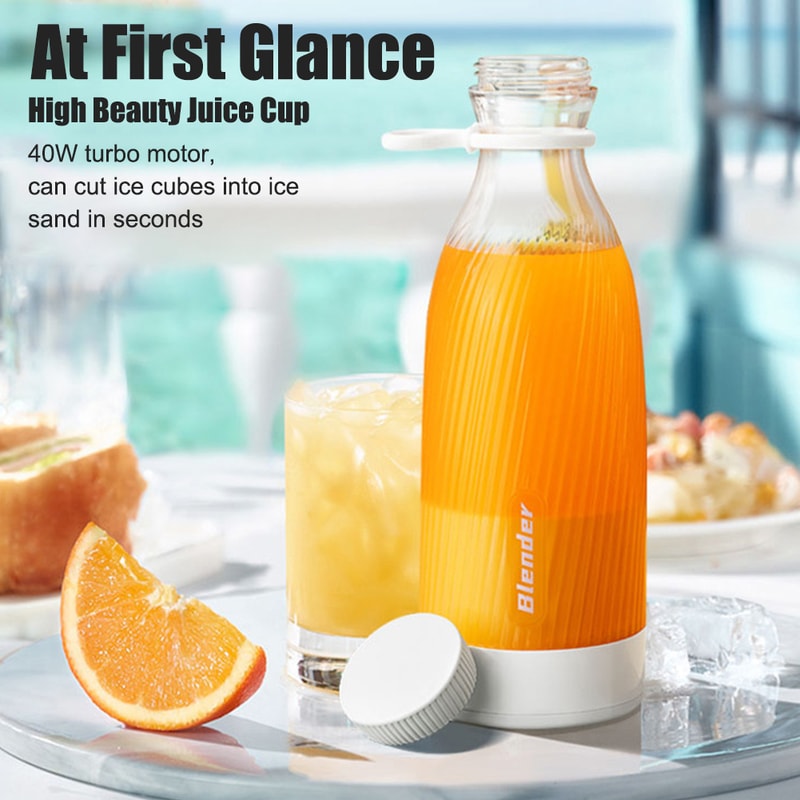 Portable Wireless Blender Rechargeable Electric Juicer for Smoothies & Shakes