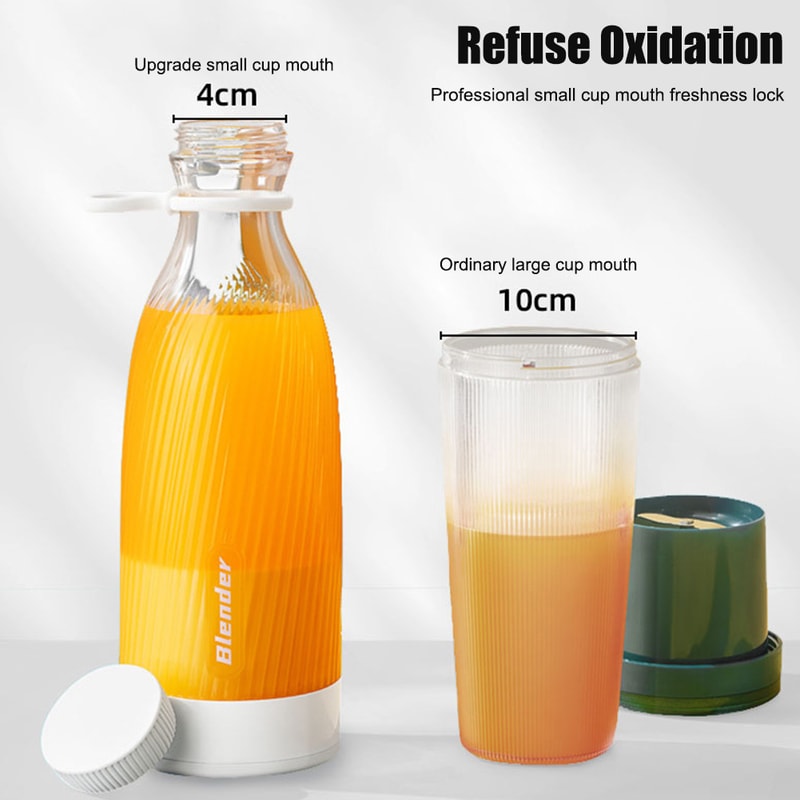 Portable Wireless Blender Rechargeable Electric Juicer for Smoothies & Shakes