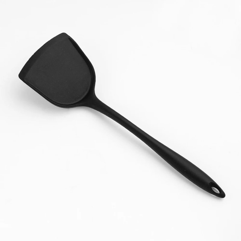 Silicone Cooking Spatula With Long Handle Non Stick Wok Baking Tool 5