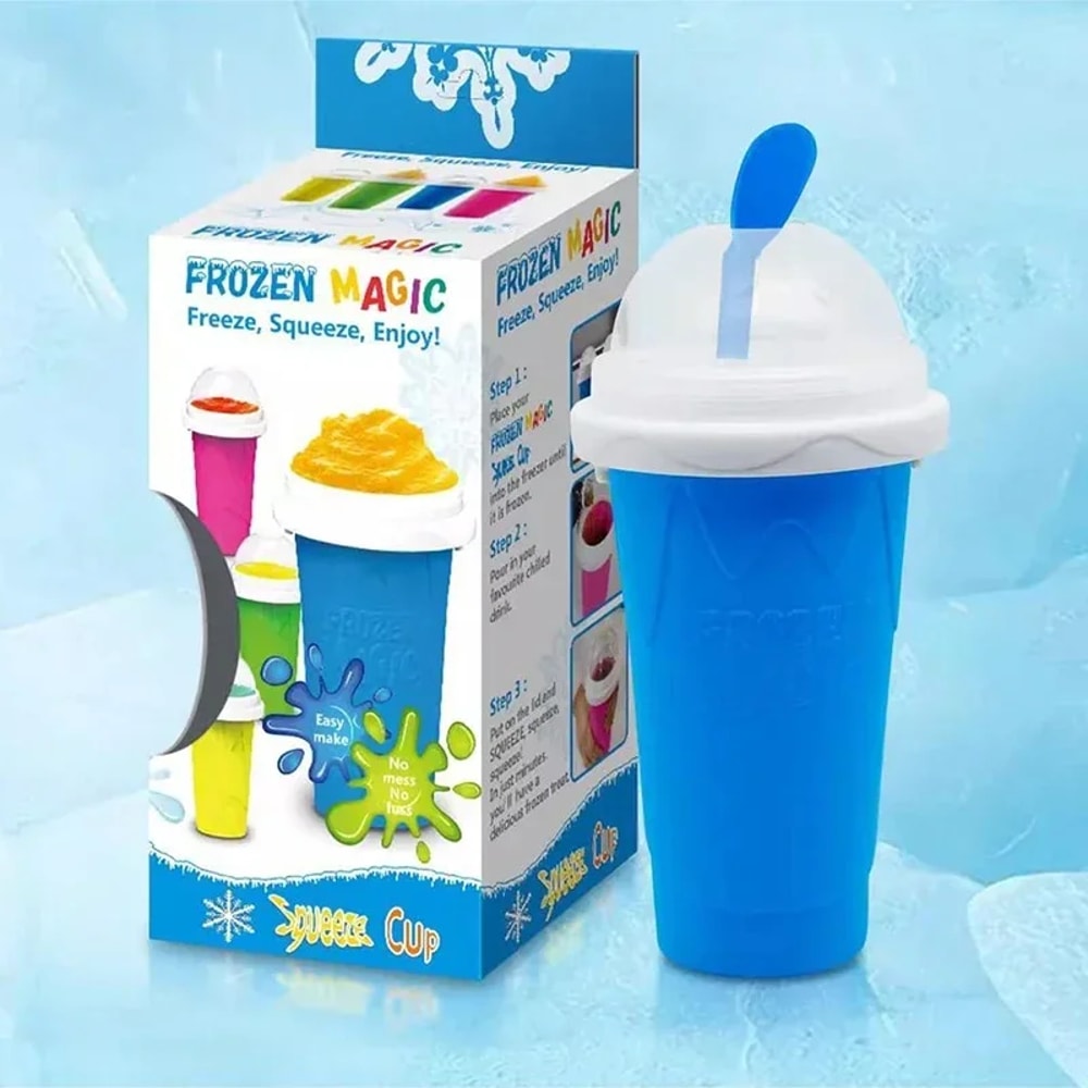 Large Capacity Quick Frozen Slushy Maker Cup Slushy Cup for Homemade Smoothies Juice Ice Cream and Frozen Drinks