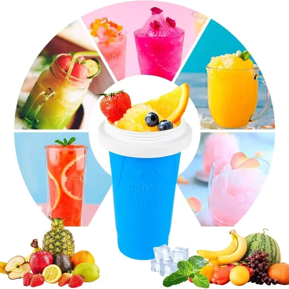 Premium Quick Frozen Smoothie Maker DIY Double Layer Slushy Cup For Juices Milk Ice Treats 3