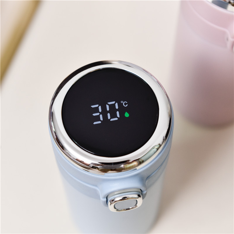 Smart Thermos Mug With LED Temperature Display Portable Stainless Steel Travel Insulated Coffee Cup 2