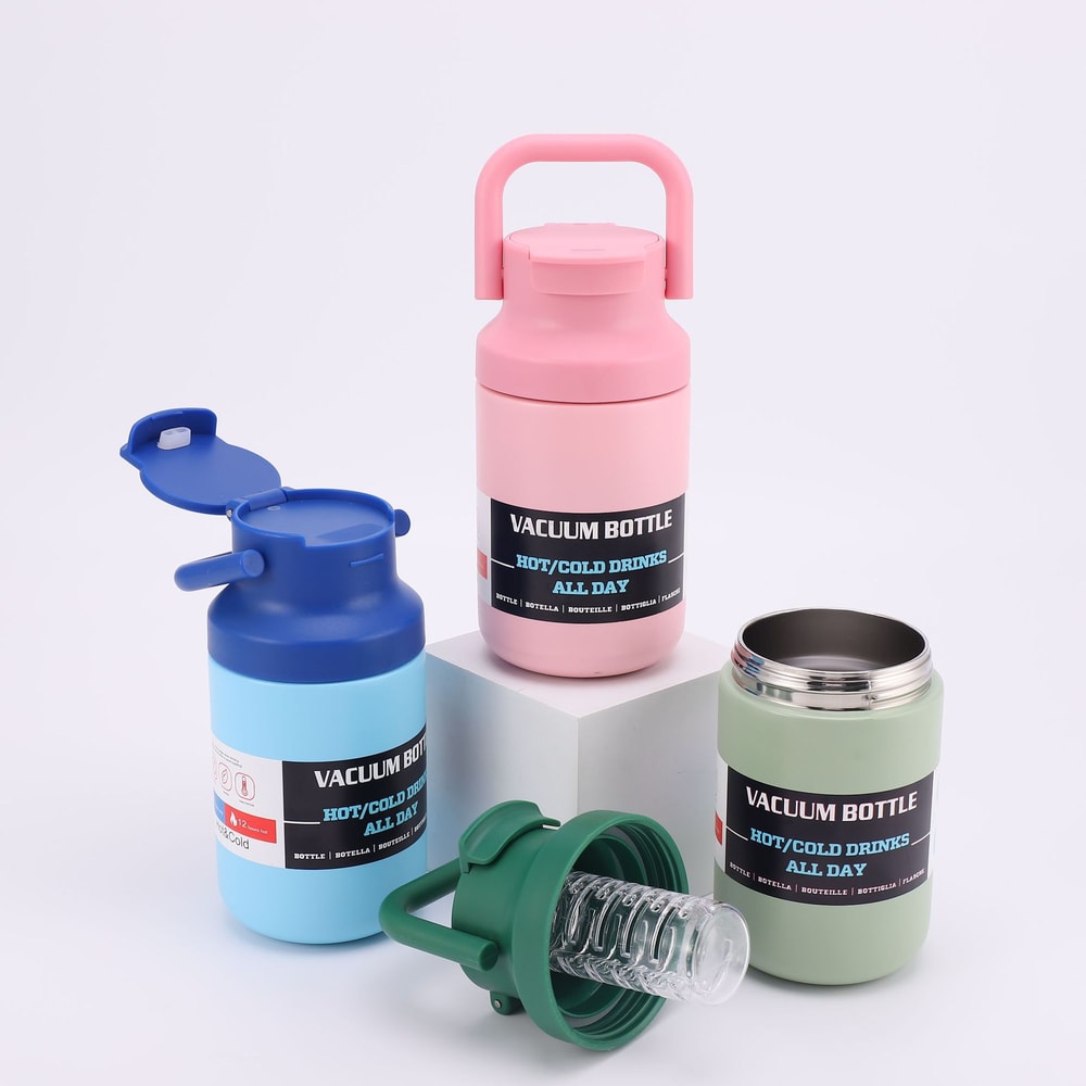 Portable Vacuum Insulated Water Bottle Stainless Steel Tumbler for Car & Outdoor