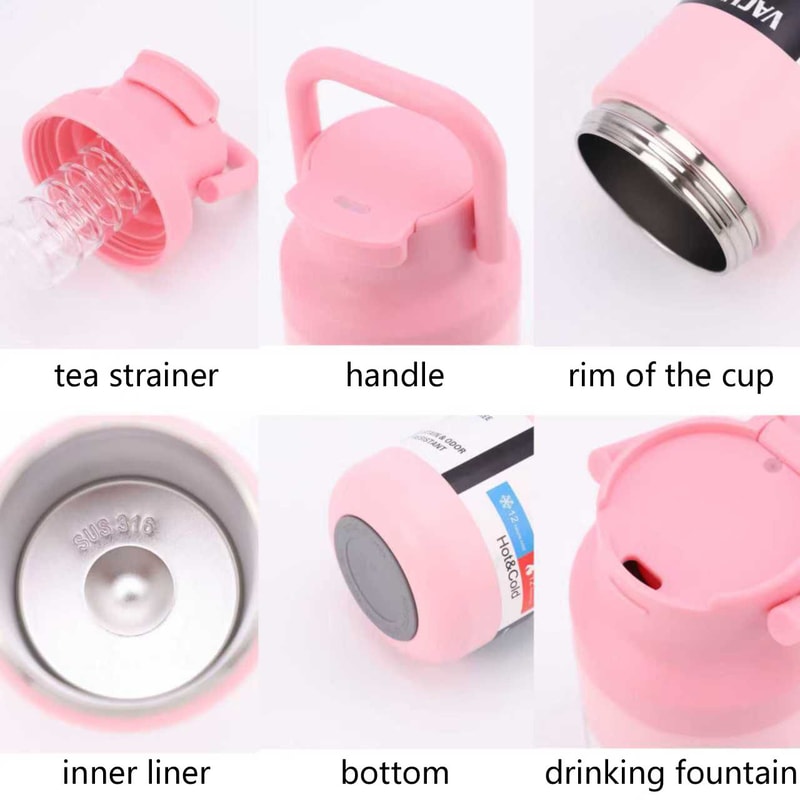 Portable Vacuum Insulated Water Bottle Stainless Steel Tumbler for Car & Outdoor